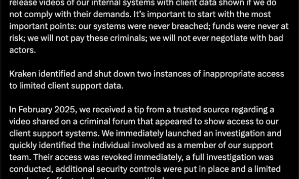 Kraken, Security, Hackers, Cryptocurrency Exchange, Crimes