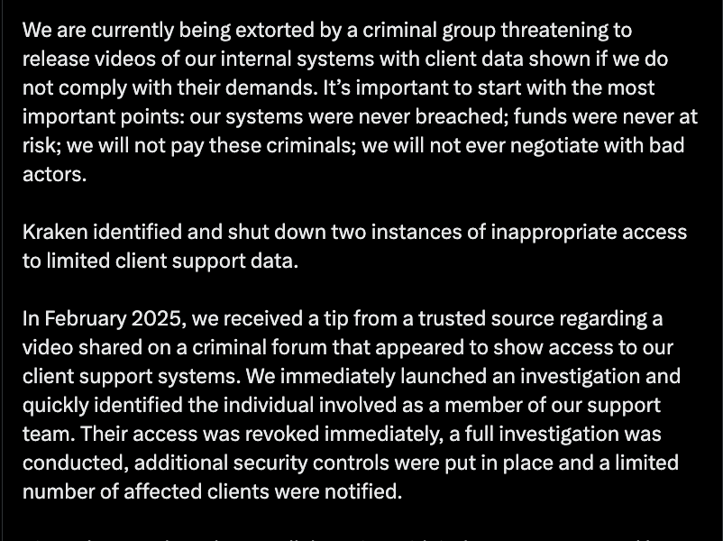 Kraken, Security, Hackers, Cryptocurrency Exchange, Crimes