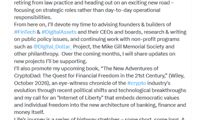 Former CFTC Chair to Focus on Crypto Advisory Work