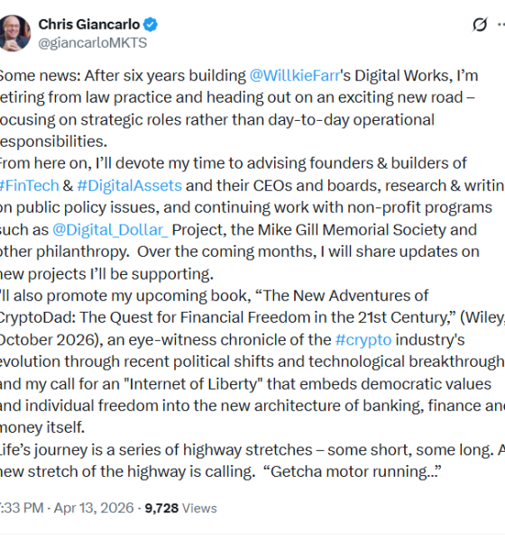 Former CFTC Chair to Focus on Crypto Advisory Work