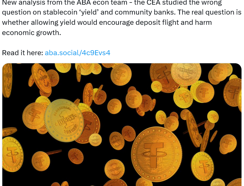 Banks Criticize White House Report Favoring Stablecoin Yield