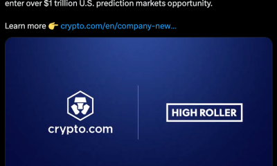 Crypto.com gets into Prediction Markets through High Roller
