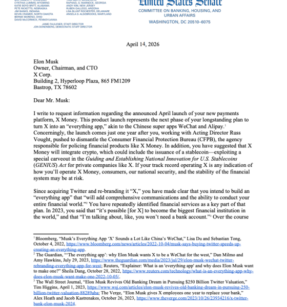 Twitter, Senate, US Government, United States, Stablecoin, Elon Musk, Companies, Genius Act