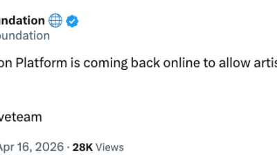 Foundation Shuts Down NFT Marketplace After Failed Sale