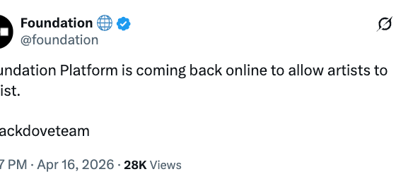 Foundation Shuts Down NFT Marketplace After Failed Sale