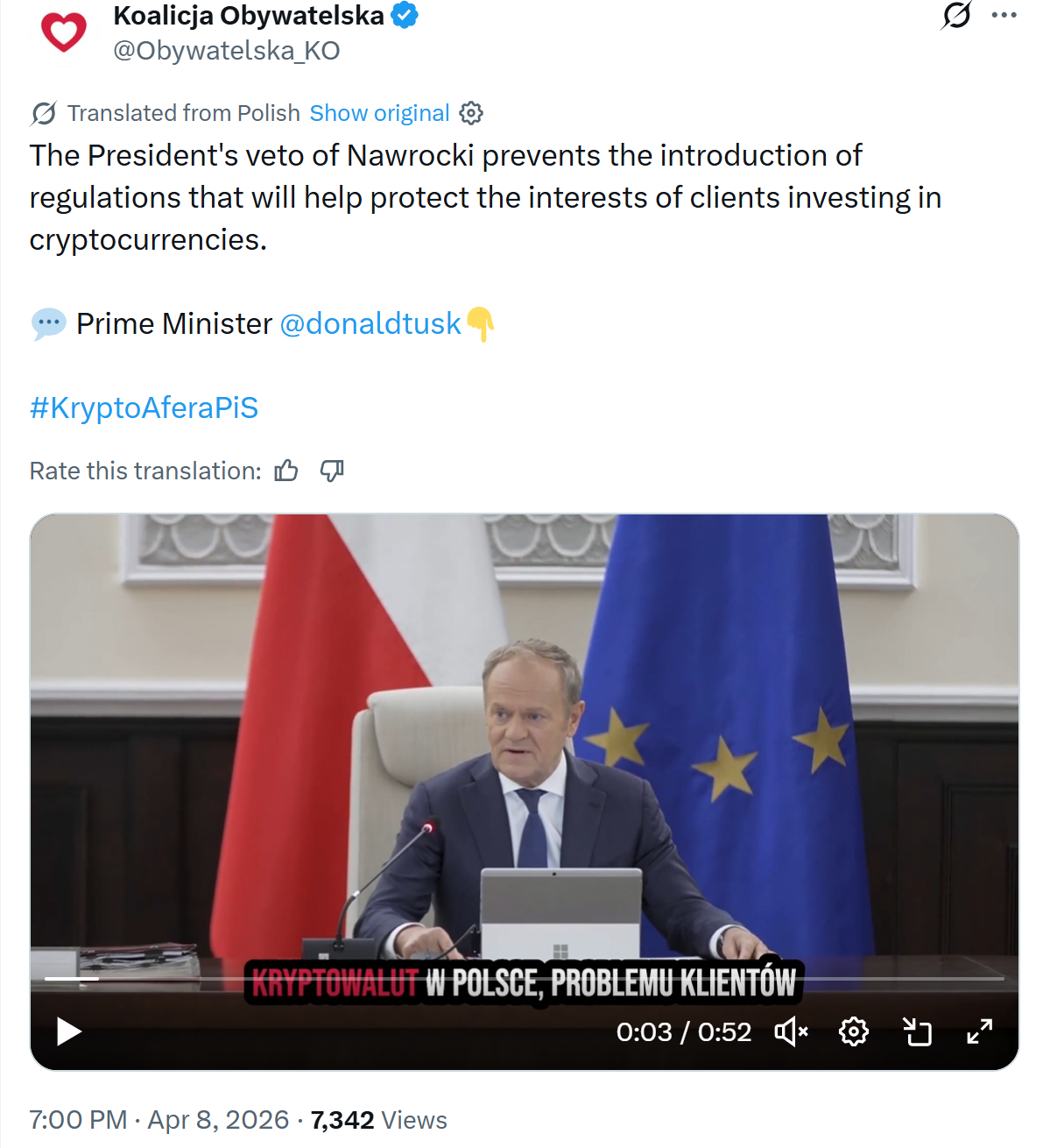 Poland Parliament Fails Again to Override Crypto Bill Veto