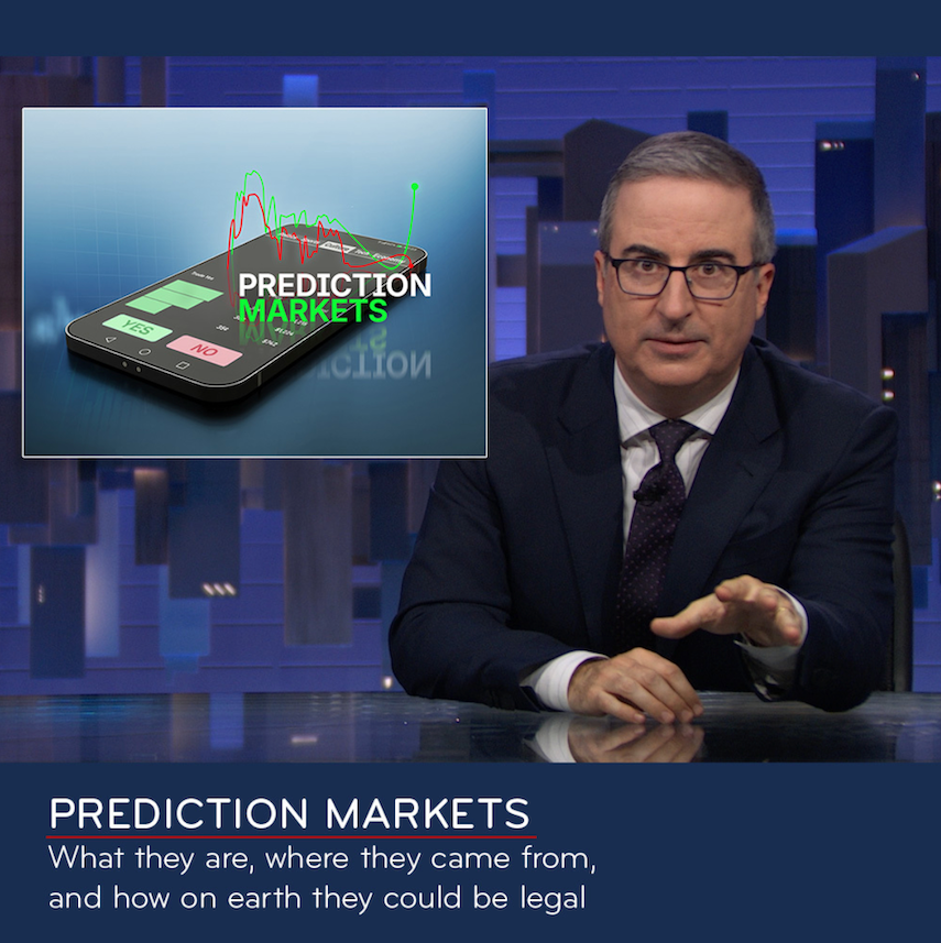 Last Week Tonight‘s John Oliver Says he Won‘t Placate Prediction Markets