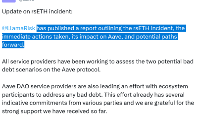 Aave Pitches Two Solutions to Resolve Kelp DAO Hack Dilemma