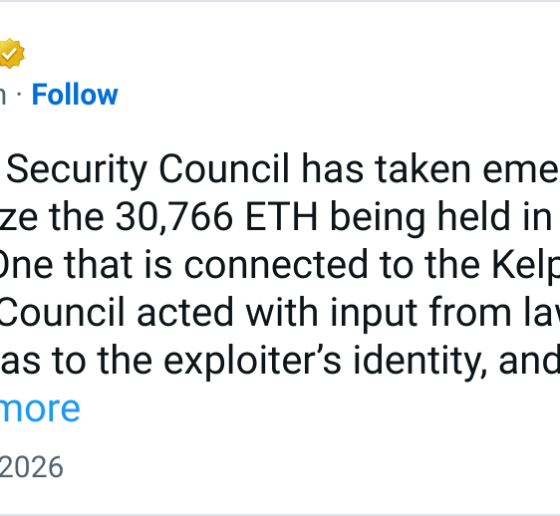 Arbitrum Freezes 30K ETH Tied to Kelp Hack