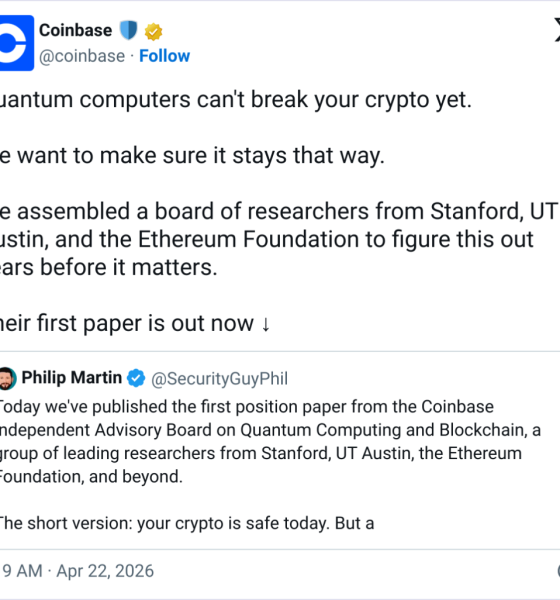 Algorand, Aptos Quantum-Ready, Proof-Of-Stake Exposed: Coinbase