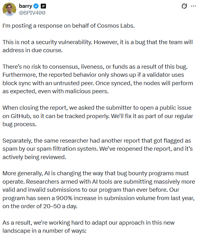 Crypto Firms Report Flood of AI-Driven Bug Bounty Submissions