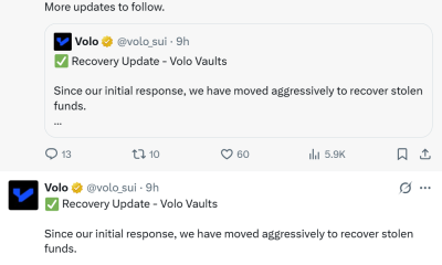 DeFi Platform Volo Hit by $3.5M Vault Attack, Begins Recovery Efforts