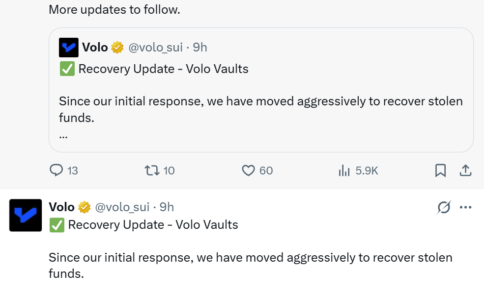 DeFi Platform Volo Hit by $3.5M Vault Attack, Begins Recovery Efforts