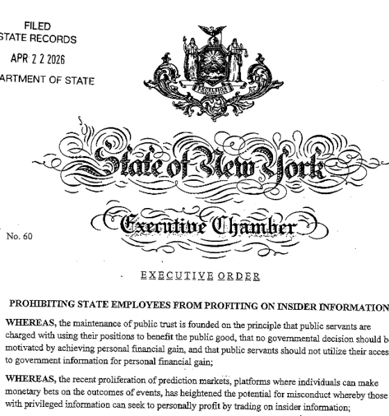 New York, Illinois Ban Officials From Prediction Markets