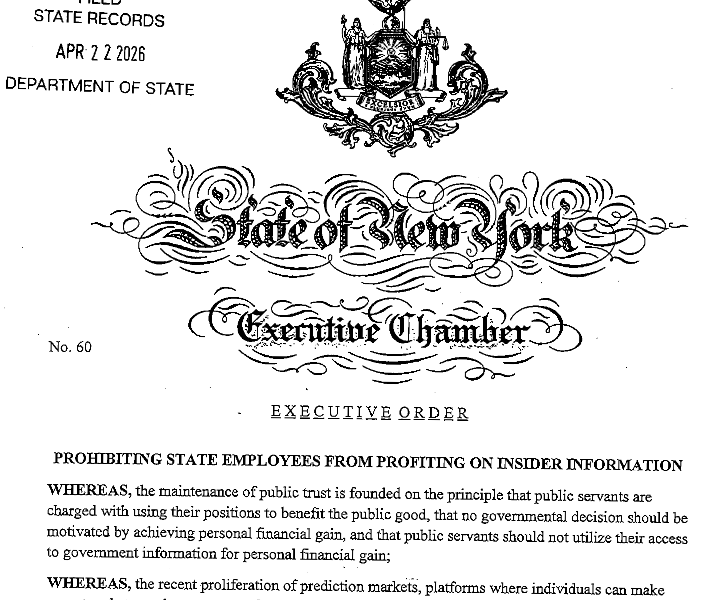 New York, Illinois Ban Officials From Prediction Markets