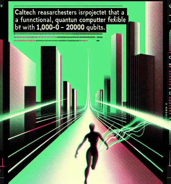 Caltech researchers project functional quantum computer feasible by 2030 with 10,000-20,000 qubits: Caltech