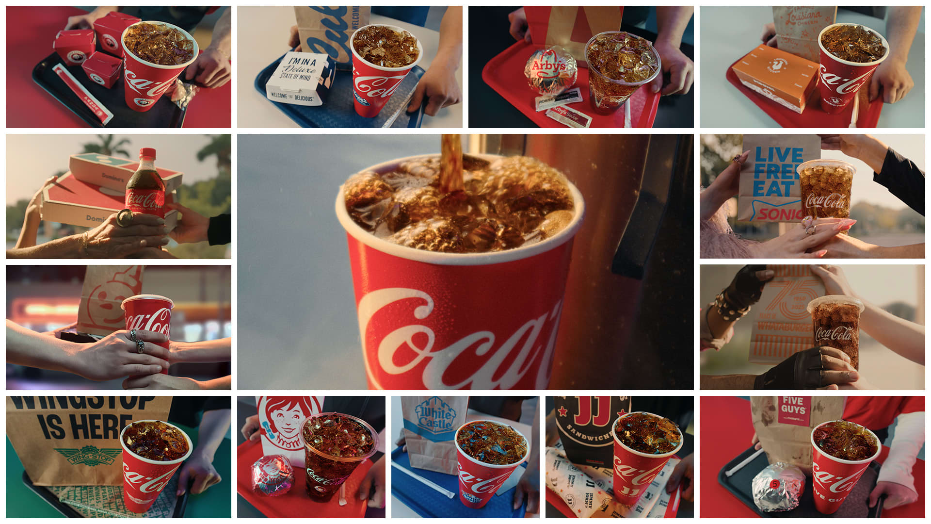 Coca-Cola launches ad campaign with Domino's, Wendy's, Wingstop
