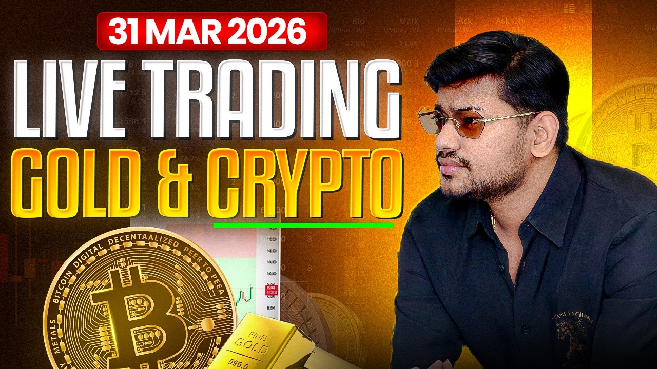 Live Trading || Crypto and Gold | 31 March  | - IITian Trader #cryptotrading