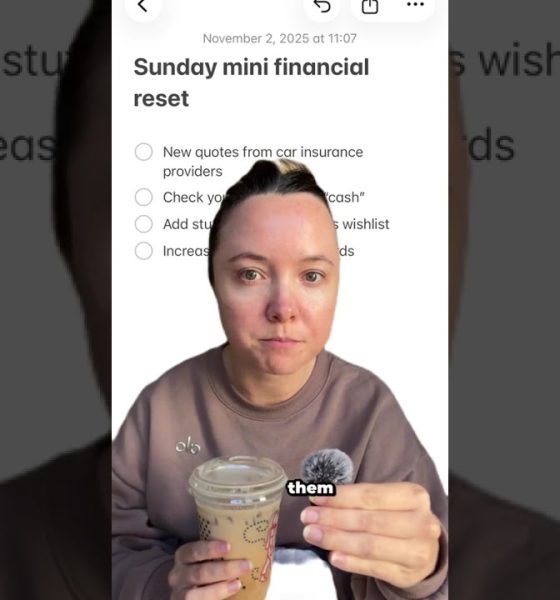 Take control of your finances by doing a weekly financial... #Shorts #downtoinvest