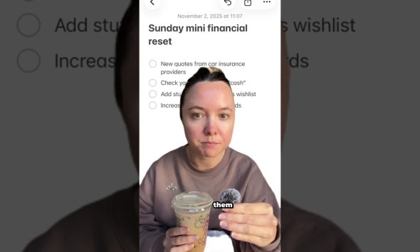 Take control of your finances by doing a weekly financial... #Shorts #downtoinvest