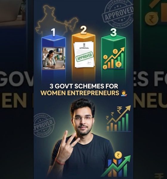 3 Govt Schemes For Women Entrepreneurs? #finance #money #business #gkindia #basicgyaan