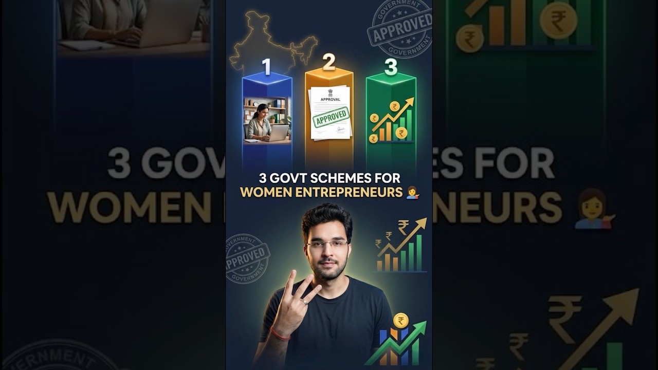 3 Govt Schemes For Women Entrepreneurs? #finance #money #business #gkindia #basicgyaan