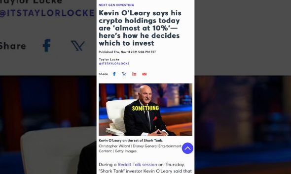 The Truth About Crypto #kevinoleary #crypto #wealth