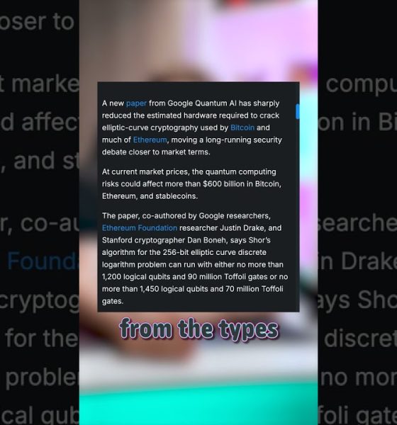 Bitcoin At Quantum Risk From Google