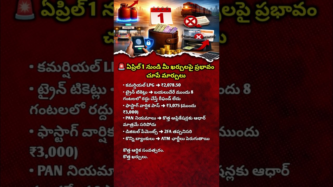 April 1 New Rules That Will Affect Your Money | India Financial Changes 2026