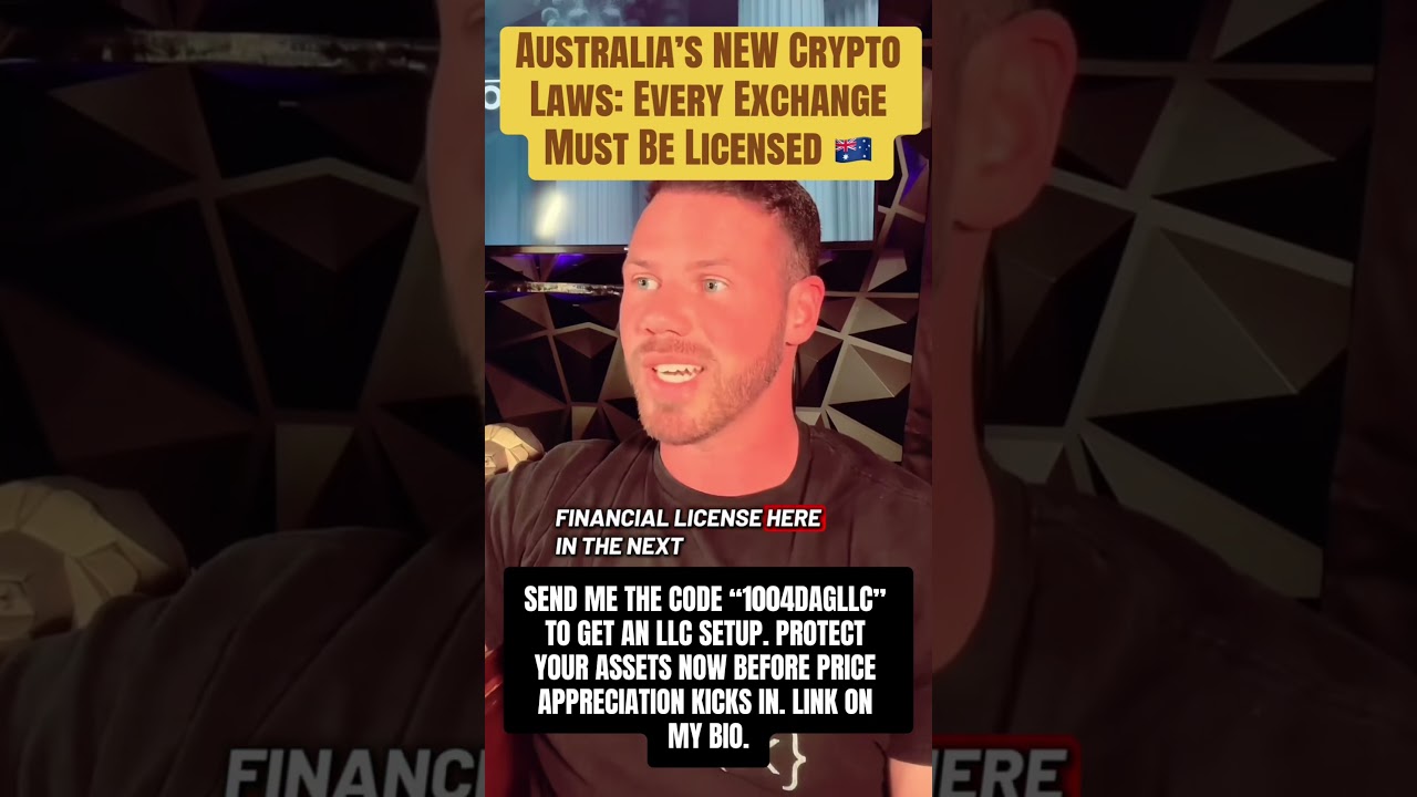 Australia’s NEW Crypto Laws: Every Exchange Must Be Licensed #fyp #ytshorts #australia #motivation