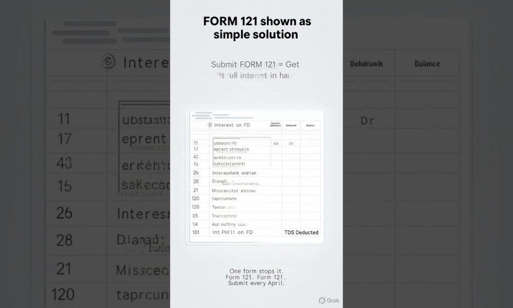 Form15G is DEAD! Now FORM 121. #finance #trending #viral #explore #shortsfeed #education #ytshorts