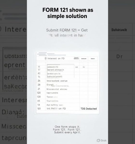 Form15G is DEAD! Now FORM 121. #finance #trending #viral #explore #shortsfeed #education #ytshorts