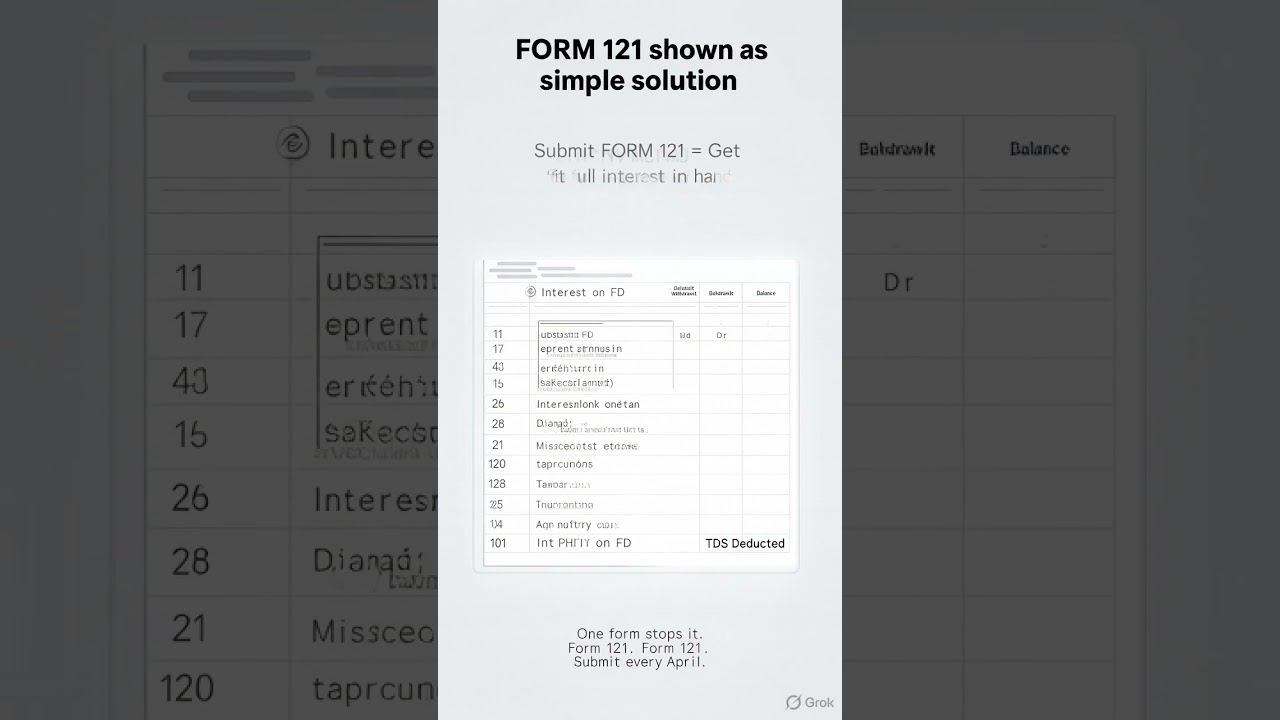 Form15G is DEAD! Now FORM 121. #finance #trending #viral #explore #shortsfeed #education #ytshorts