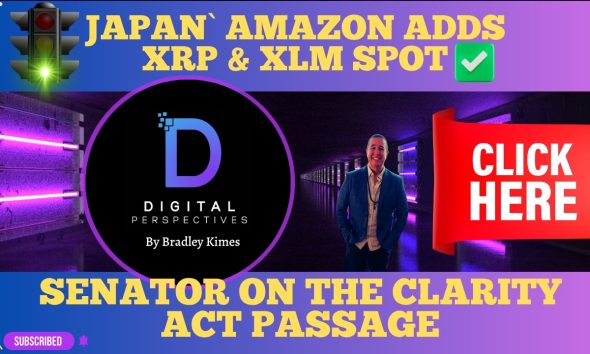 XRP- Japan`s Amazon Adds XRP & XLM Spot - Senator On The Clarity Act Passage