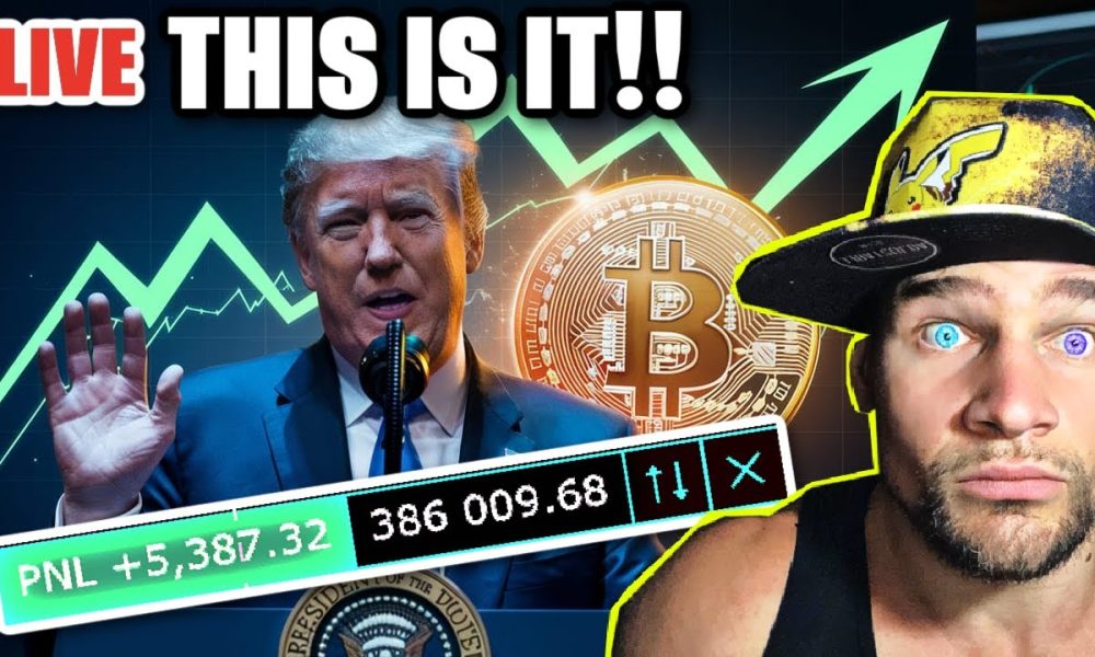 800,000 LIVE TRADE | BITCOIN PUMP LIVE!