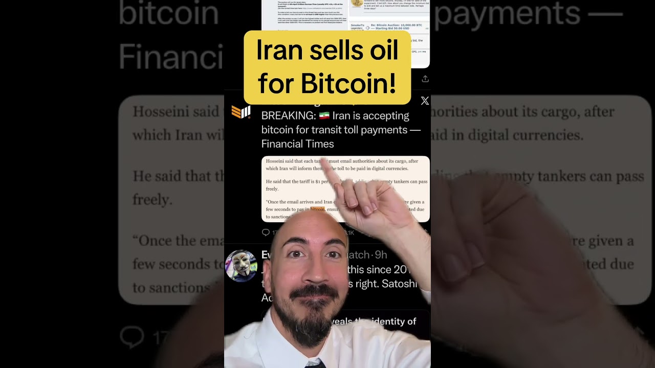 IRAN SELLS OIL FOR BITCOIN!