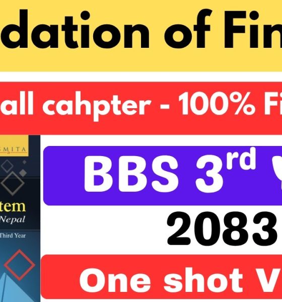 bbs 3rd year finance theory important chapter || bbs third year finance theory 2082