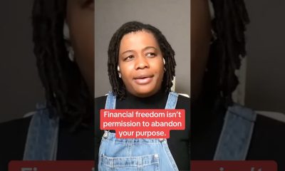 Achieving financial freedom isn’t permission to abandon your purpose on earth. #worldwide