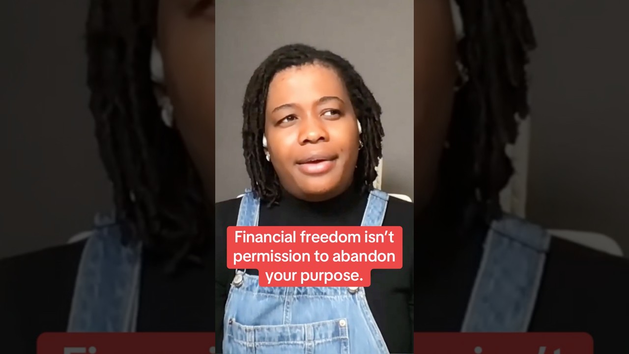 Achieving financial freedom isn’t permission to abandon your purpose on earth. #worldwide