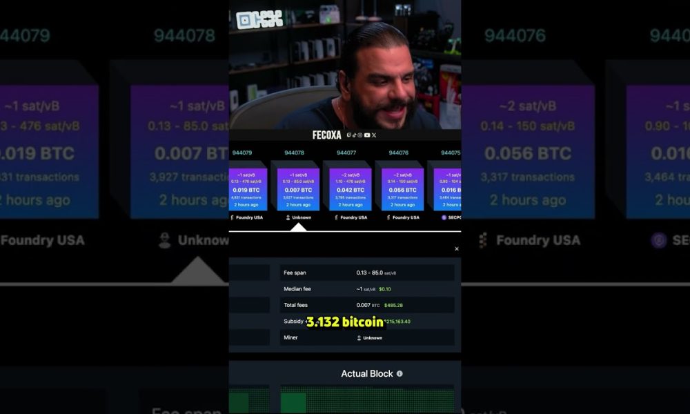 MAIS UM BLOCO DE BITCOIN ENCONTRADO! Com a NerdQaxe++ #web3 #bitcoin #nerdqaxe