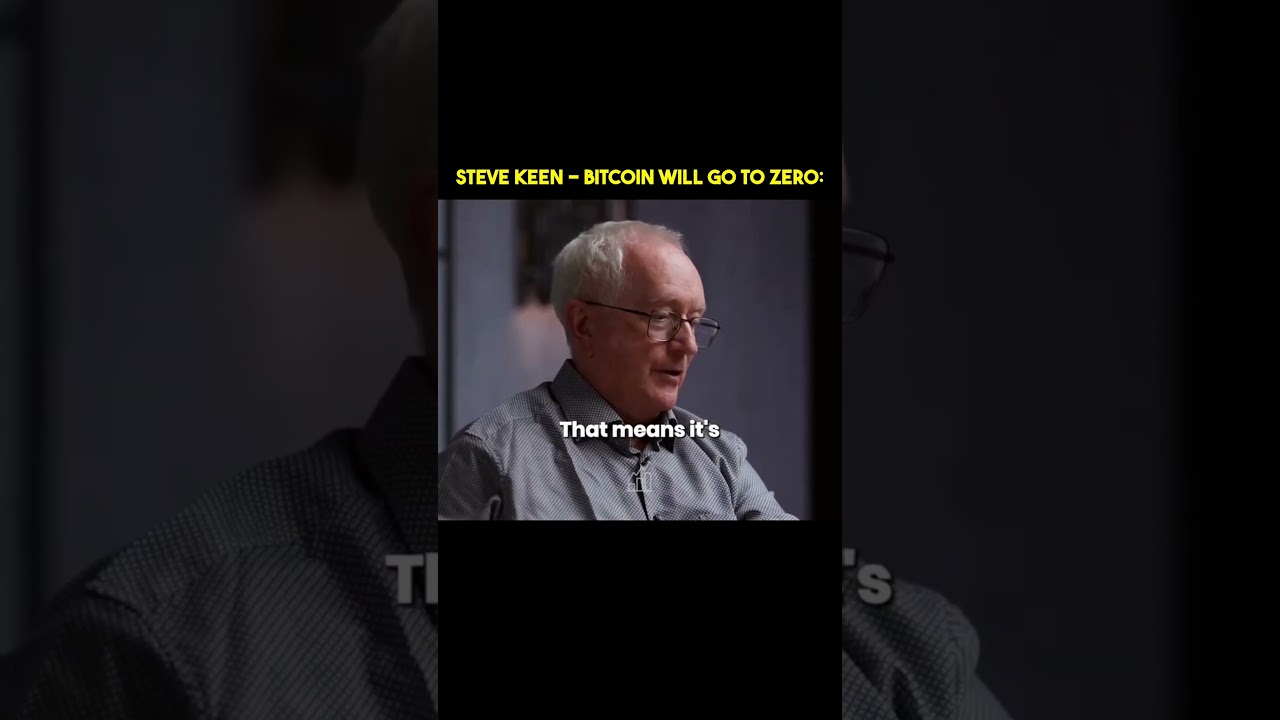 Steve Keen - Bitcoin Will Go To Zero