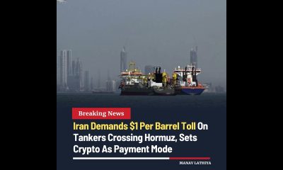 Iran Proposes $1 Per Barrel Toll on Hormuz Tankers in Crypto #iran #hormuz #oiltrade #crypto #shorts