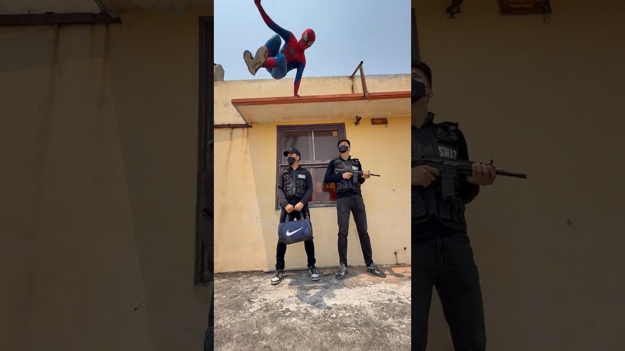 SPIDERMAN vs MONEY HEIST (Live Action) ep.27 #mrbirdpk #spiderman #parkour #moneyheist #action