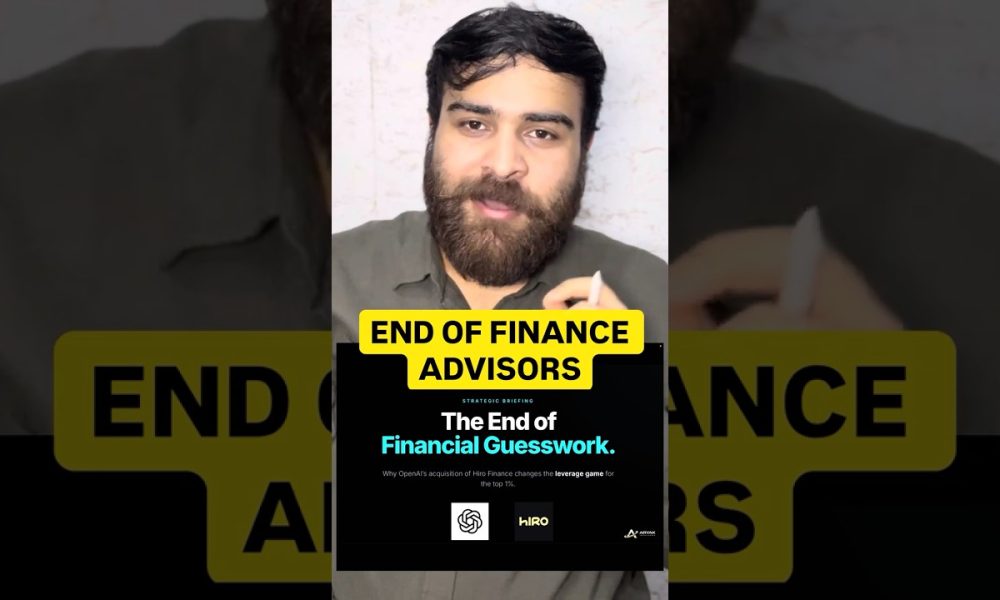End of financial advisors - Open AI acquired Hiro finance #openai #hirofinance #ai #nextgenai