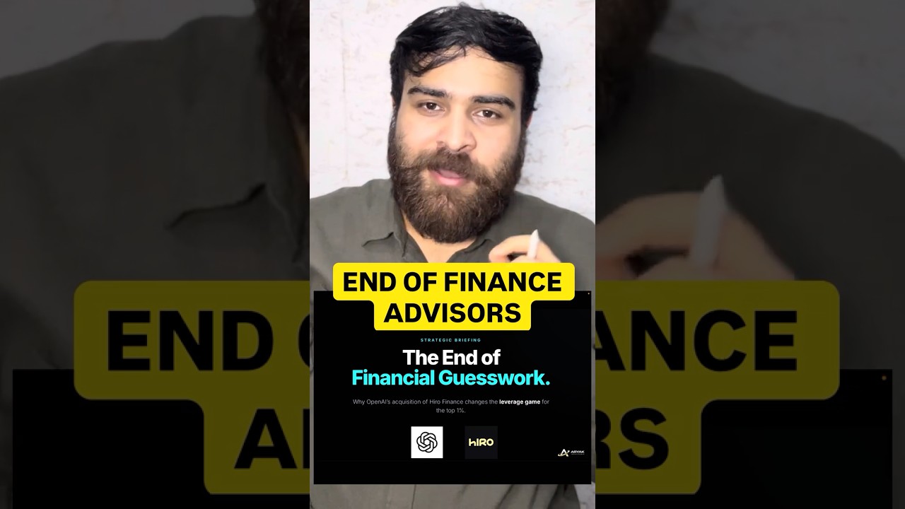 End of financial advisors - Open AI acquired Hiro finance #openai #hirofinance #ai #nextgenai