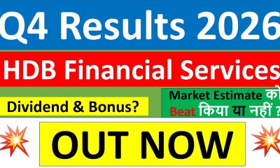 HDB Financial Services Q4 results 2026 | HDB Financial results today | HDB Financial Services Share