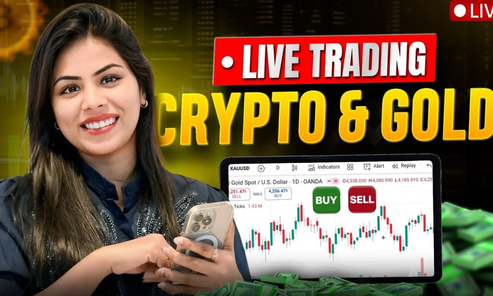 BITCOIN & GOLD LIVE TRADING ANALYSIS  @tradingmentor22  Live Trading ||  #goldtrading #cryptotrading