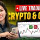 BITCOIN & GOLD LIVE TRADING ANALYSIS  @tradingmentor22  Live Trading ||  #goldtrading #cryptotrading