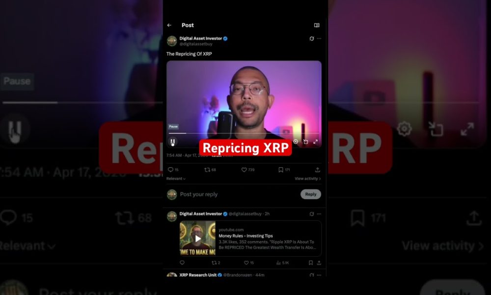 The Repricing of XRP #crypto #xrp #cryptocurrency #bitcoin