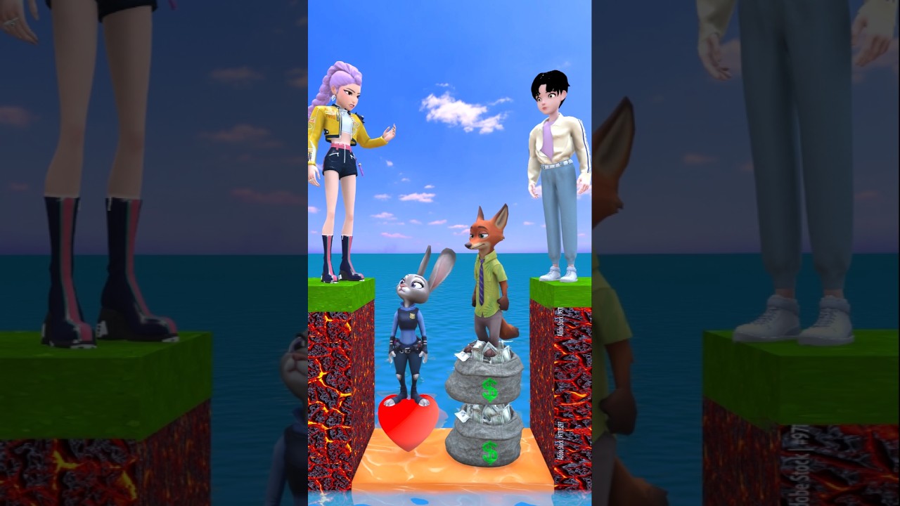 Rumi vs Jinu Short Funny - Love vs Money #shorts #funny #trending